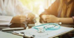 stethescope on the desk